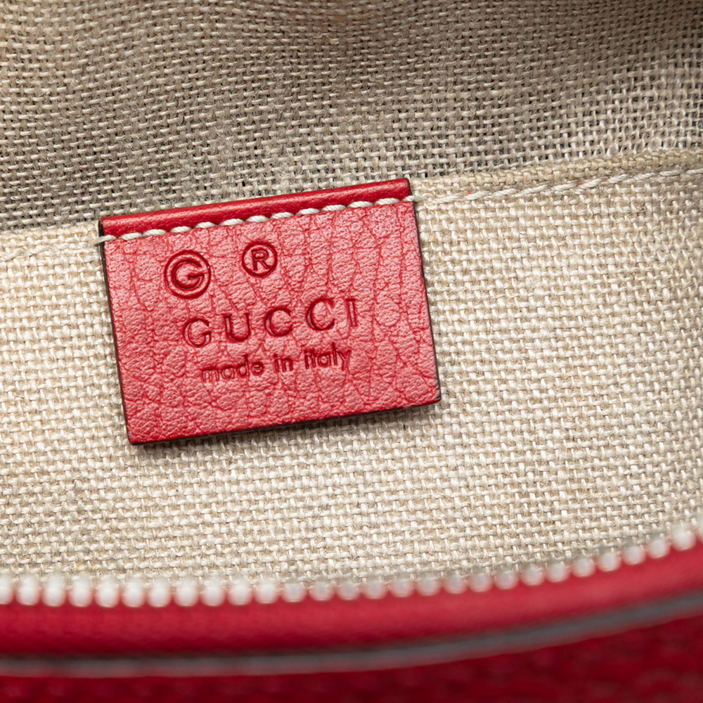 Pre-Loved Gucci Mini Leather GG Charm Dome Satchel - Picture 5 of 7